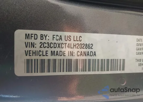 2020 Dodge Charger R/T from USA, damaged, VIN 2C3CDXCT4LH202862